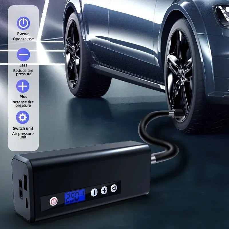 Smart Wireless Digital Car Inflator Air Pump - GRAND GOLD